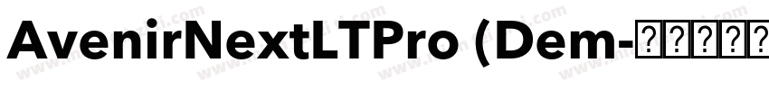 AvenirNextLTPro (Dem字体转换